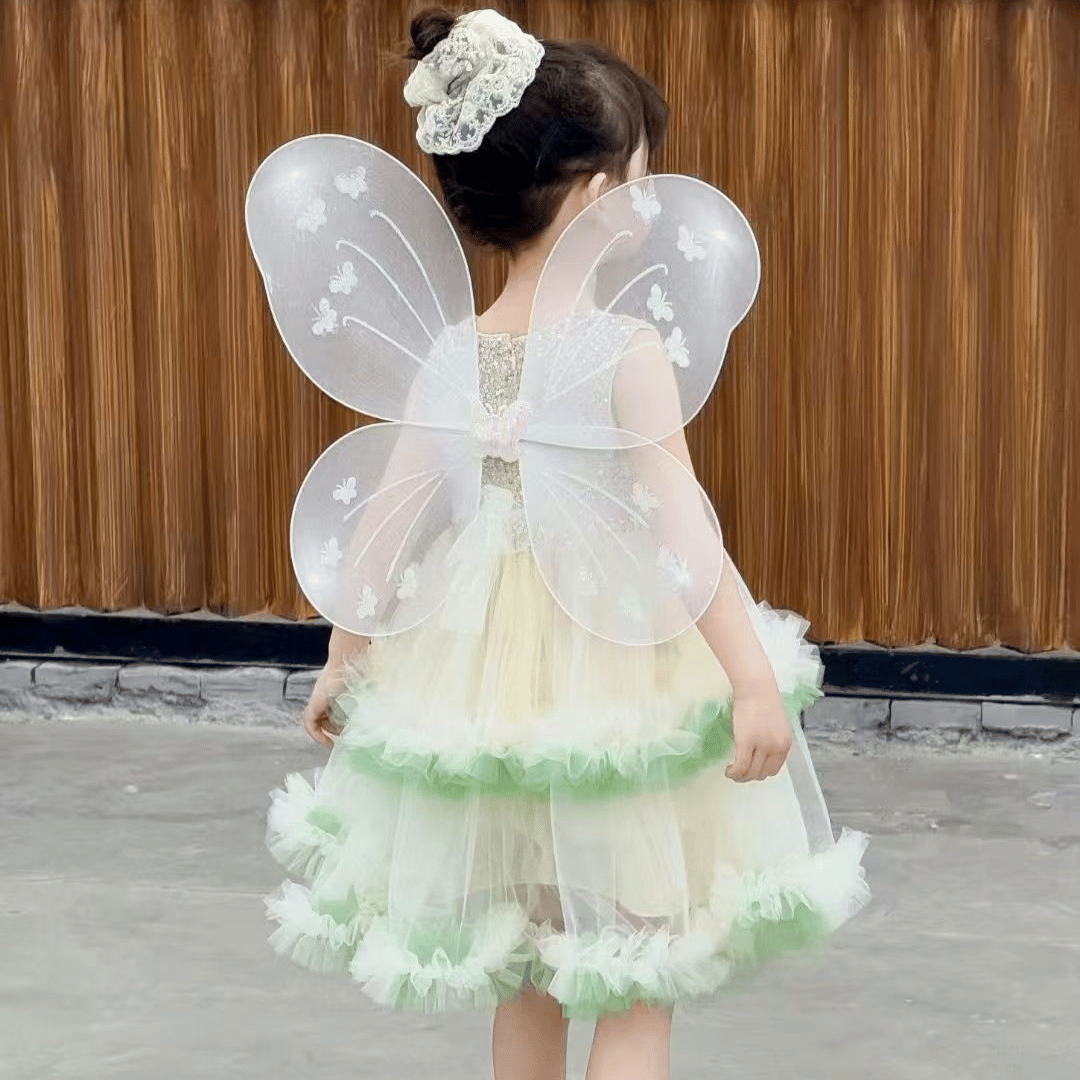 Butterfly Party Dress with Wings