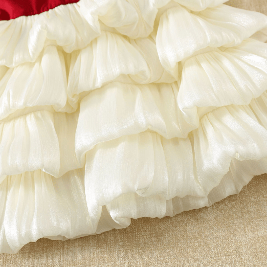 Royal Blossom Layered Mesh Princess Dress