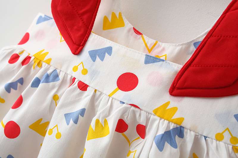 Angel Wing Cotton Dress Set