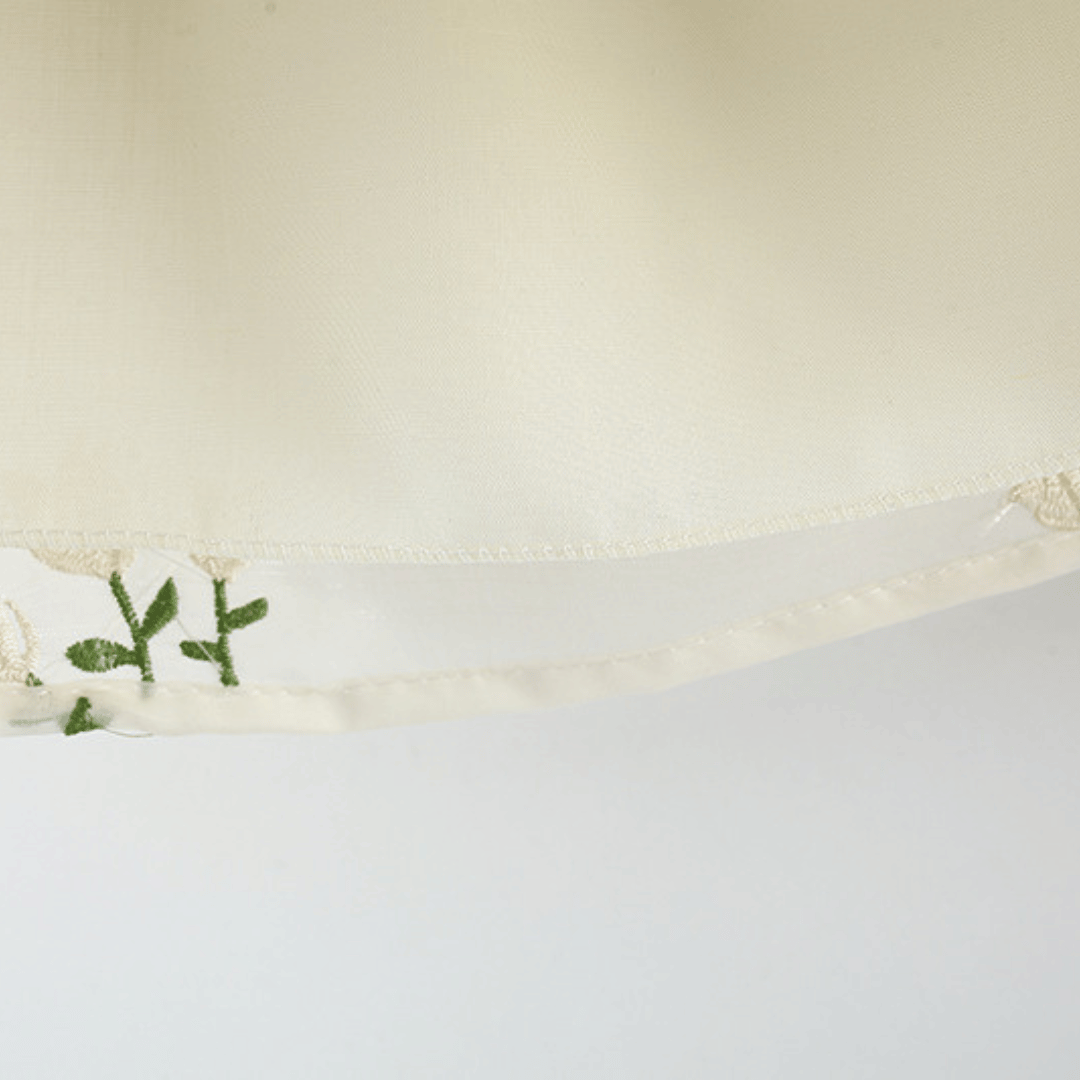 Bunny Blossom Embroidered Skirt Dress