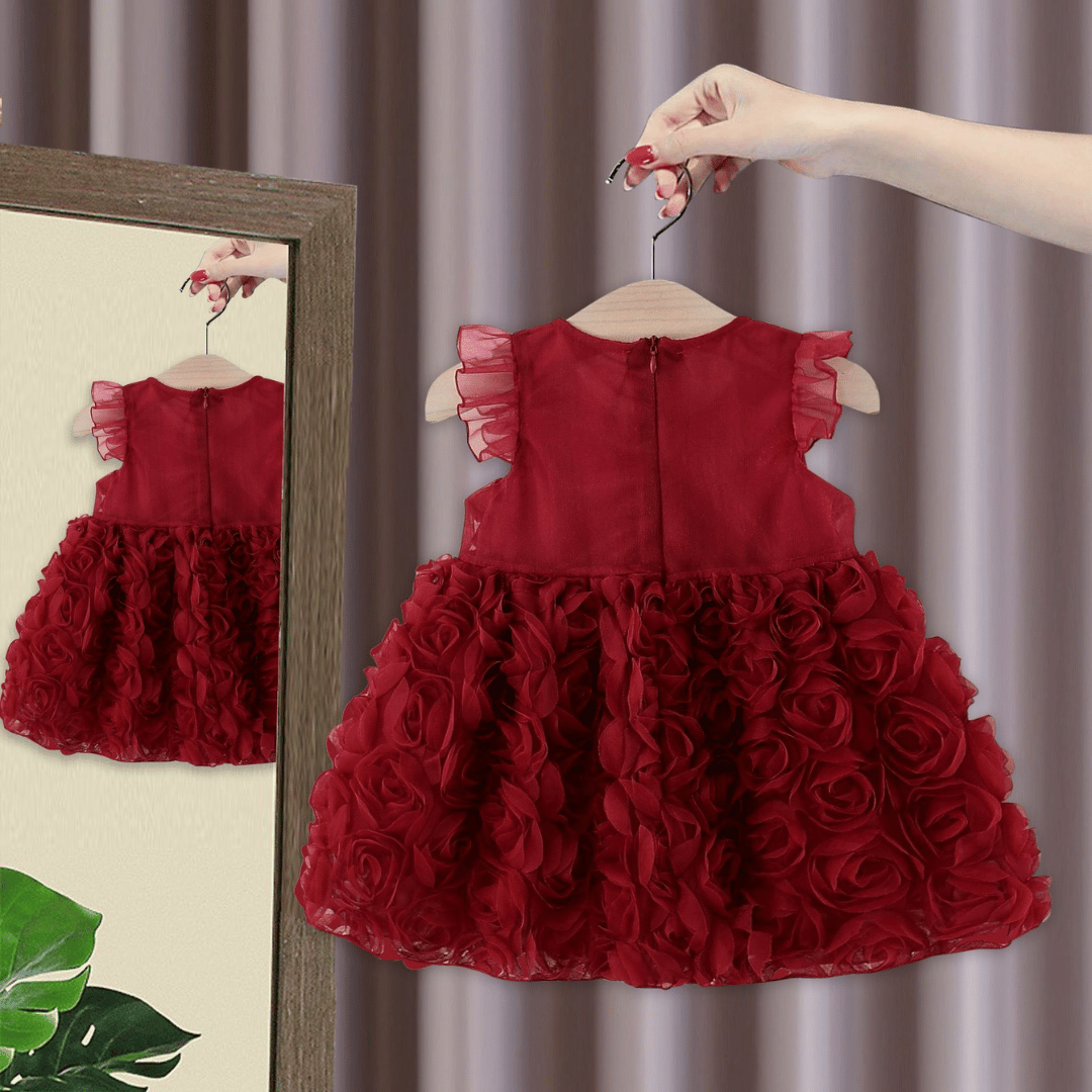 Rose Bloom Lace Princess Dress