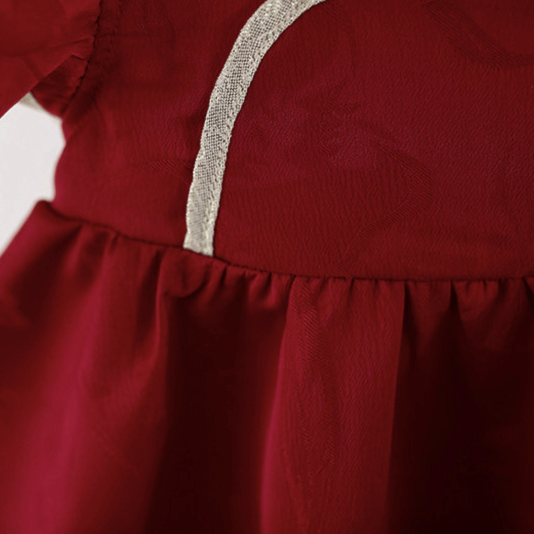 Ruby Blossom Hanfu Style Sleeveless Dress
