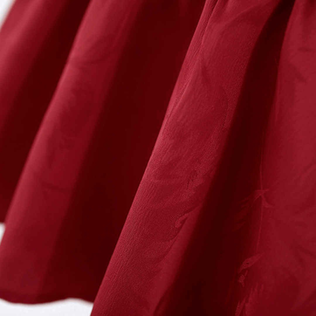 Ruby Blossom Hanfu Style Sleeveless Dress