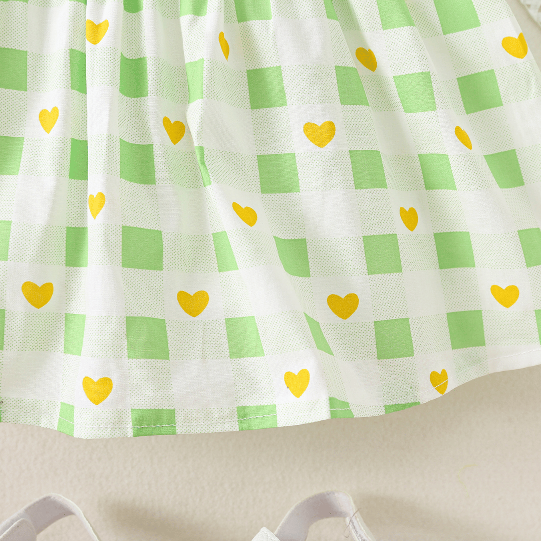 Cherry Crown Girls Dress with Hat