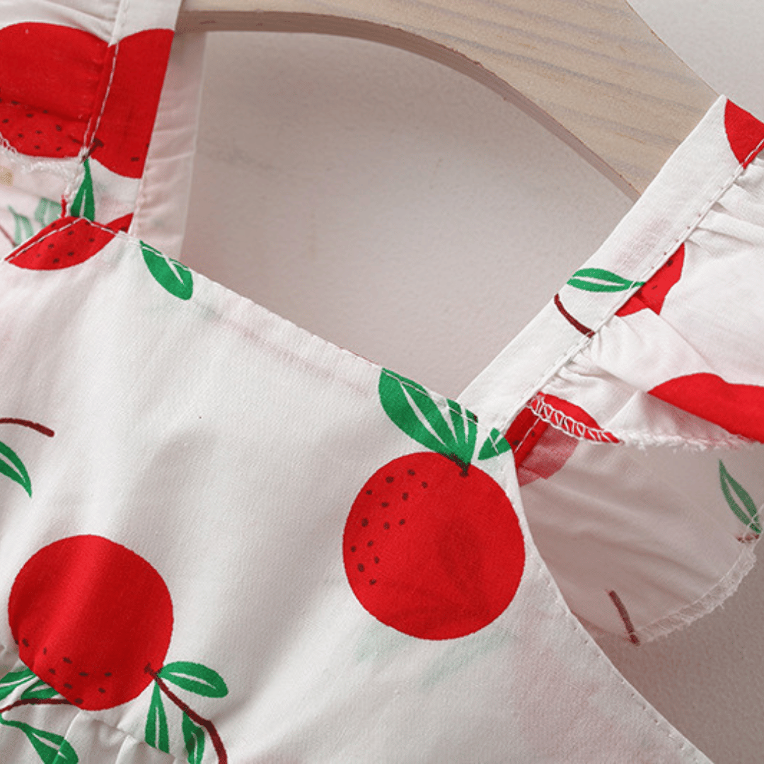 Cherry Crown Angel Girls Dress Set