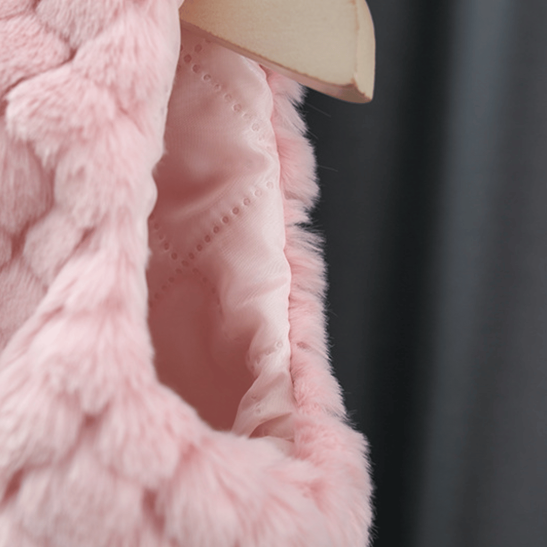Princess Bowknot Fur Sweater Vest