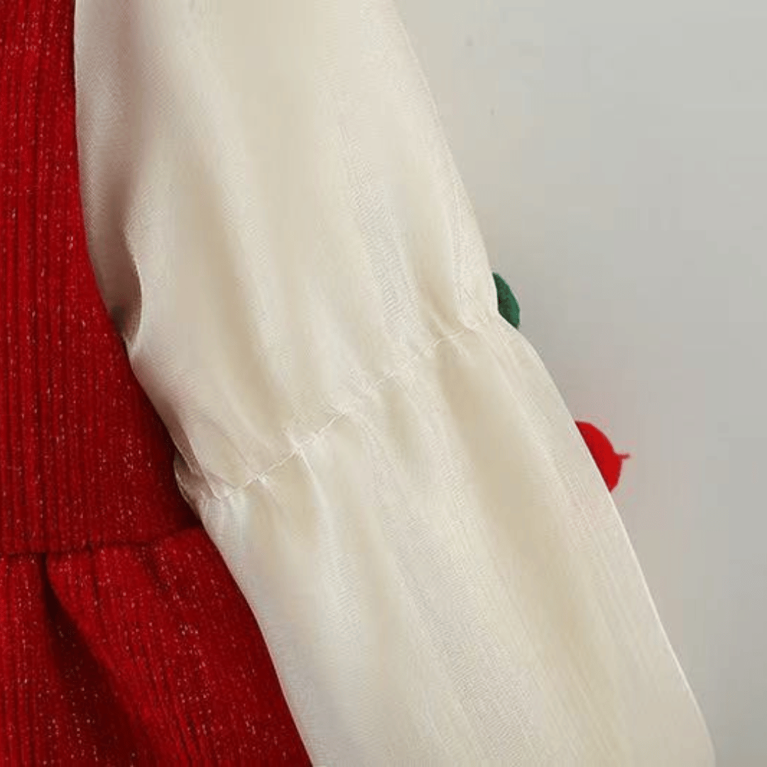Cherry Lace Winter Princess Dress
