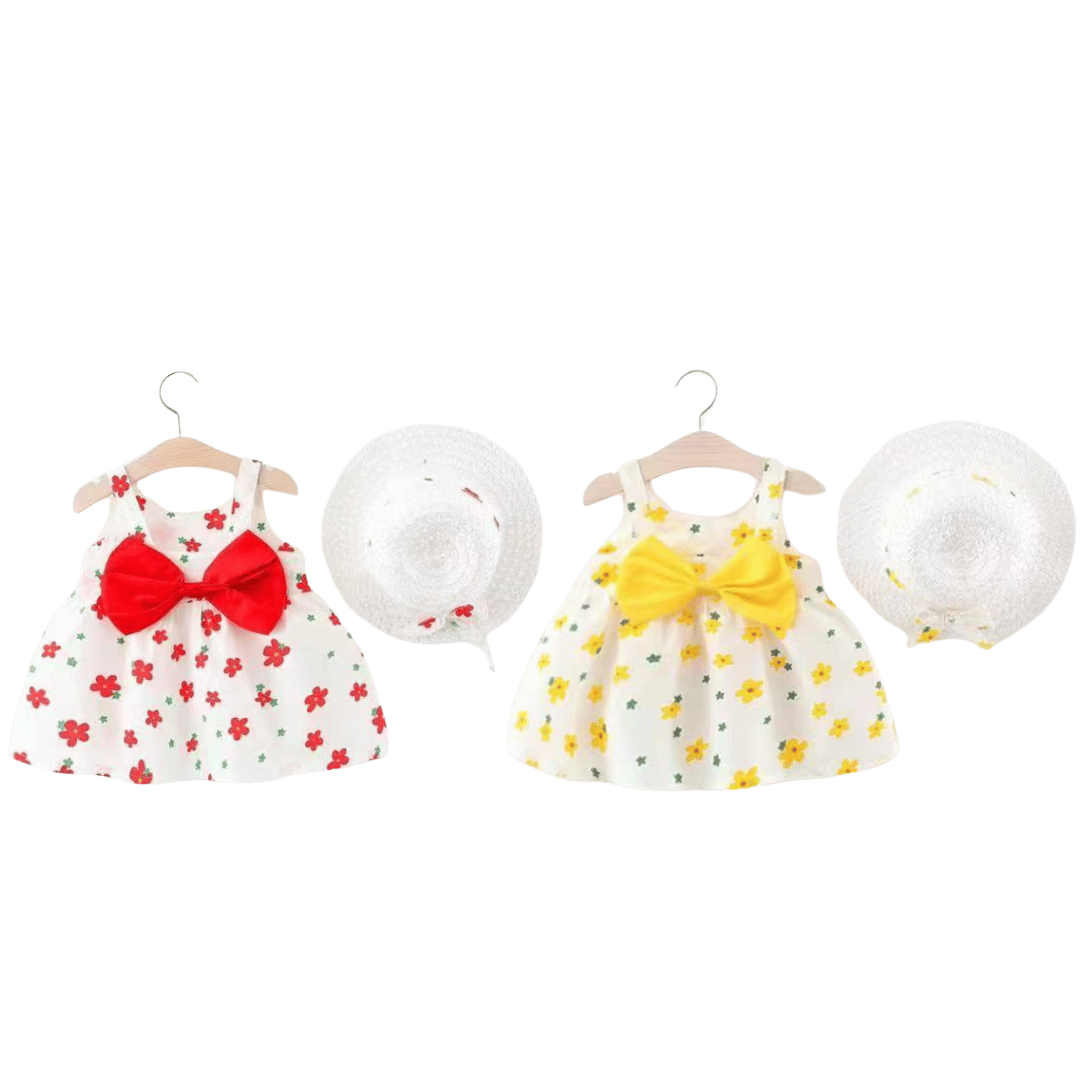 Cherry Crown Angel Wing Dress with Hat