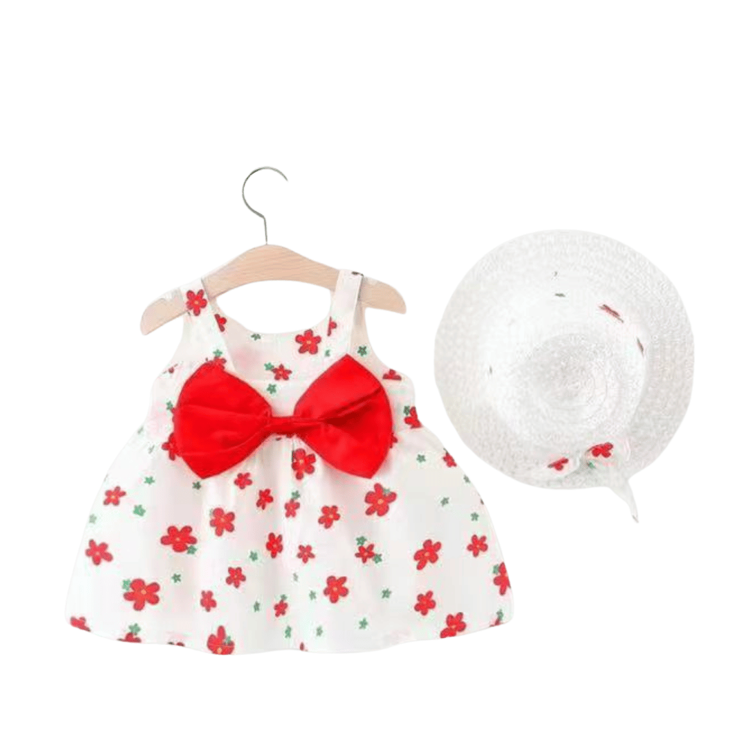 Cherry Crown Angel Wing Dress with Hat