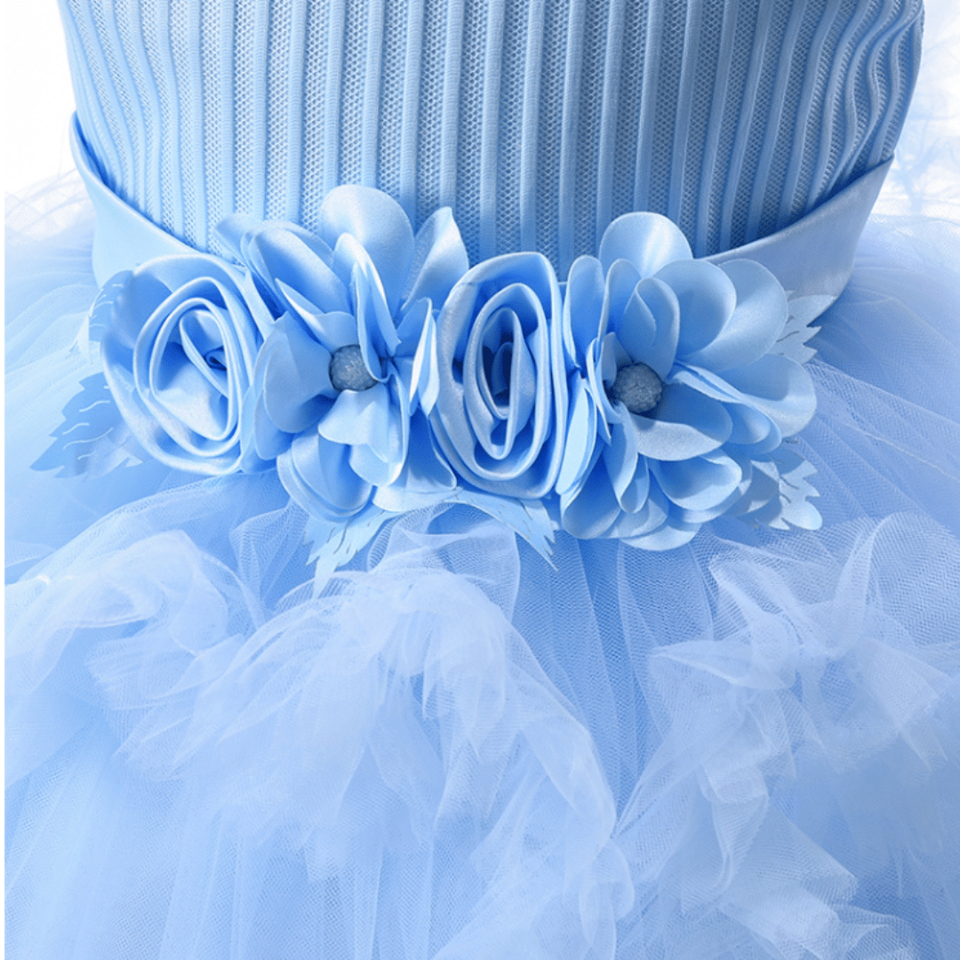Royal Princess Tulle Flower Party Dress