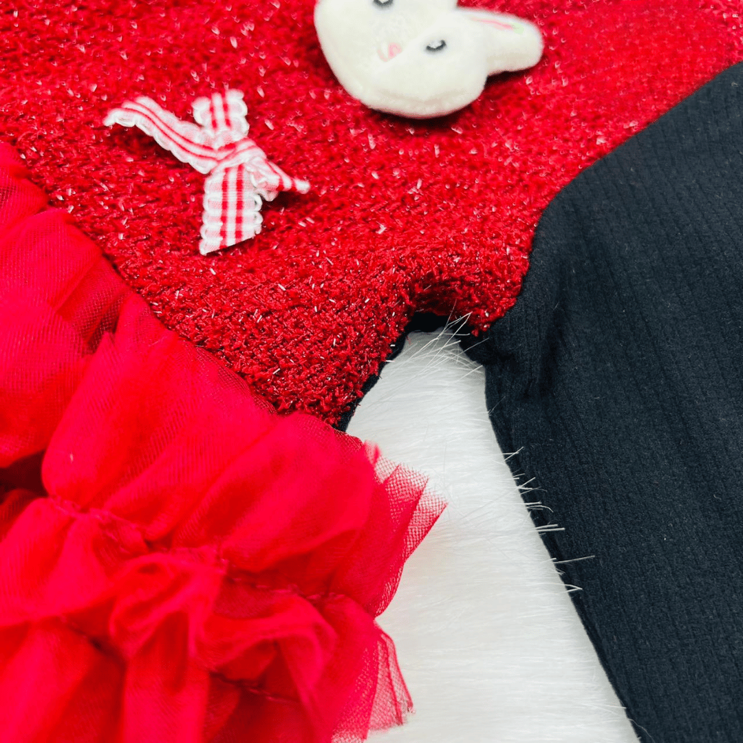 Mesh Cake Dress 2-Piece Baby Set