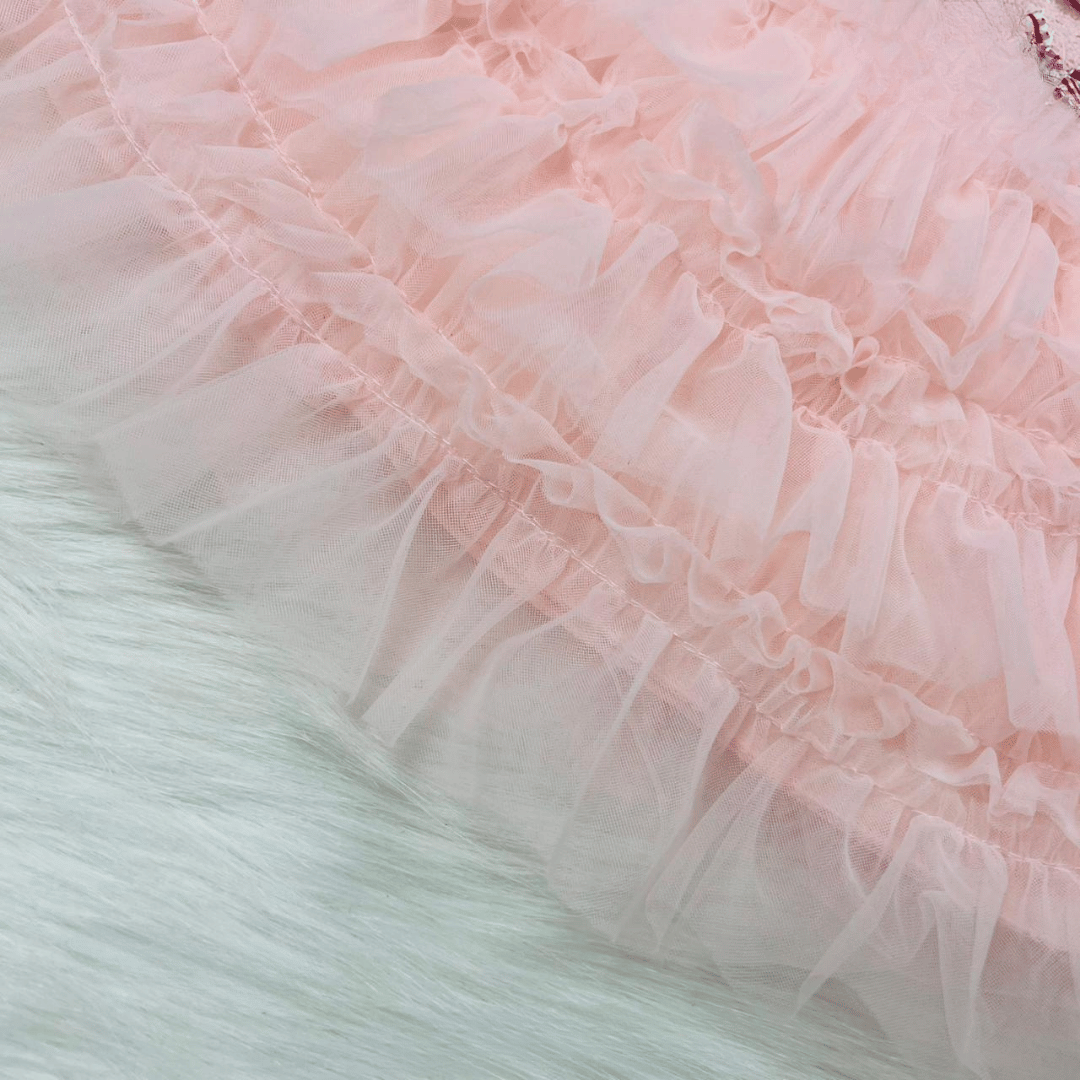 Mesh Cake Dress 2-Piece Baby Set