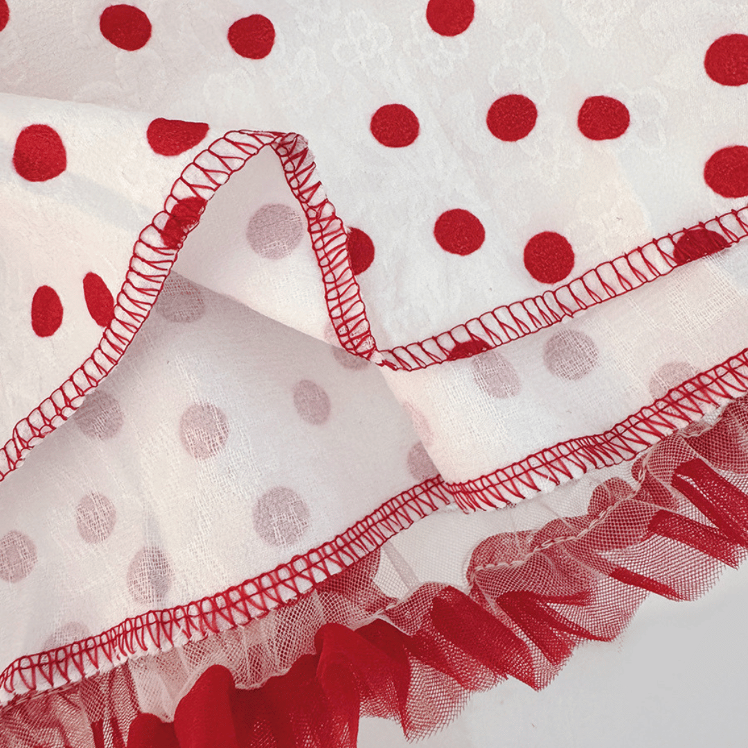 Tulip Polka Dot Tulle Dress Set
