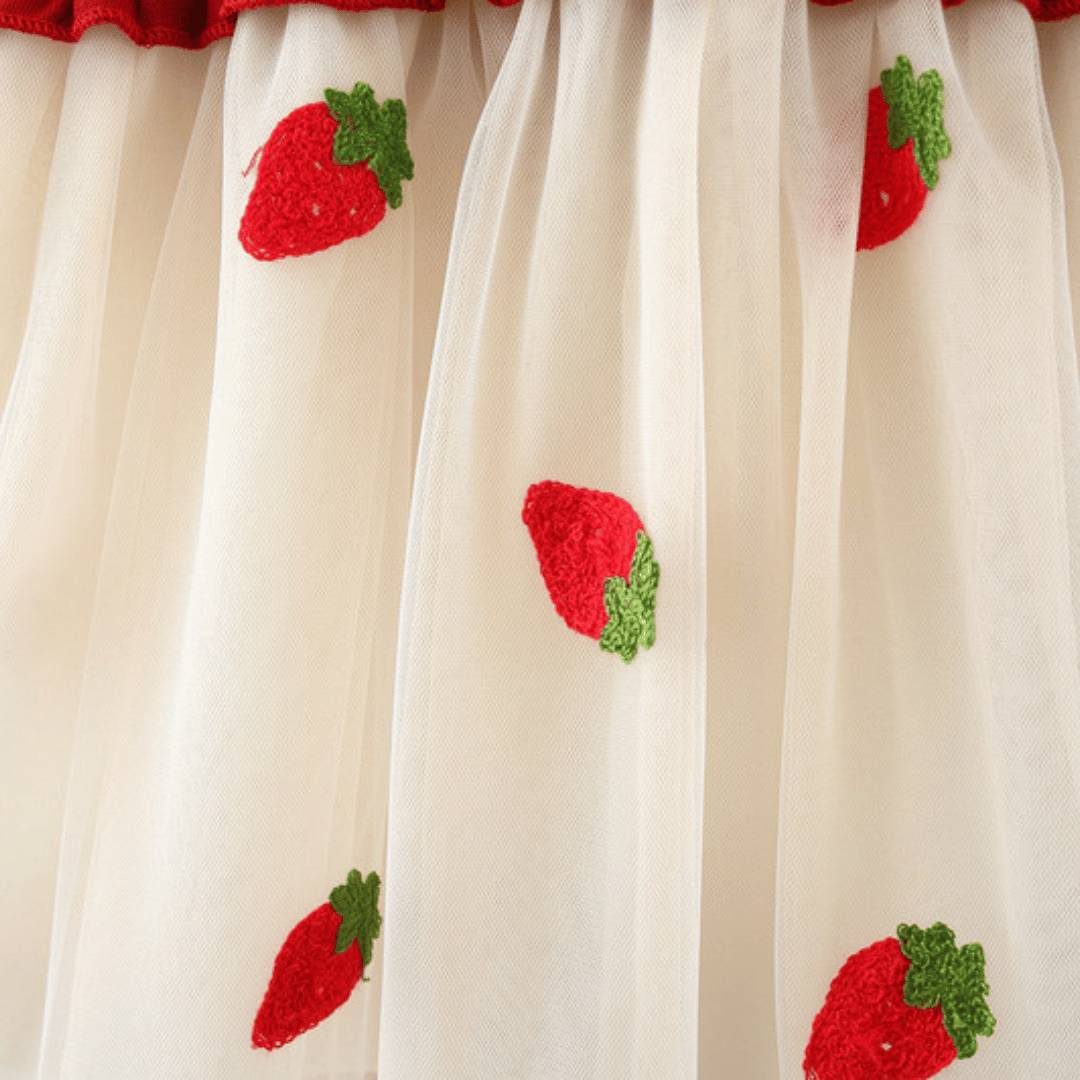 Strawberry Tulle Princess Dress