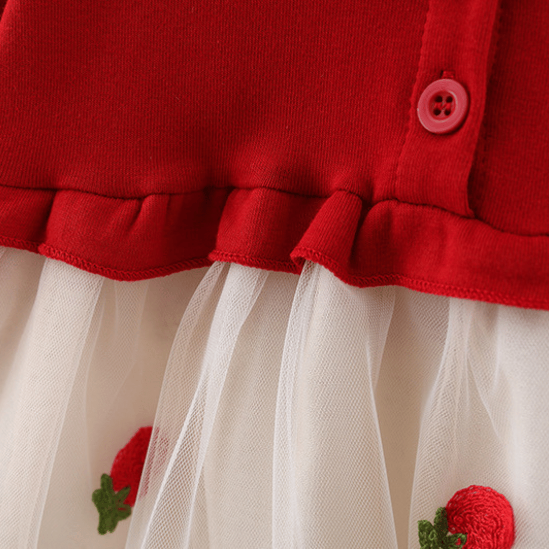 Strawberry Tulle Princess Dress