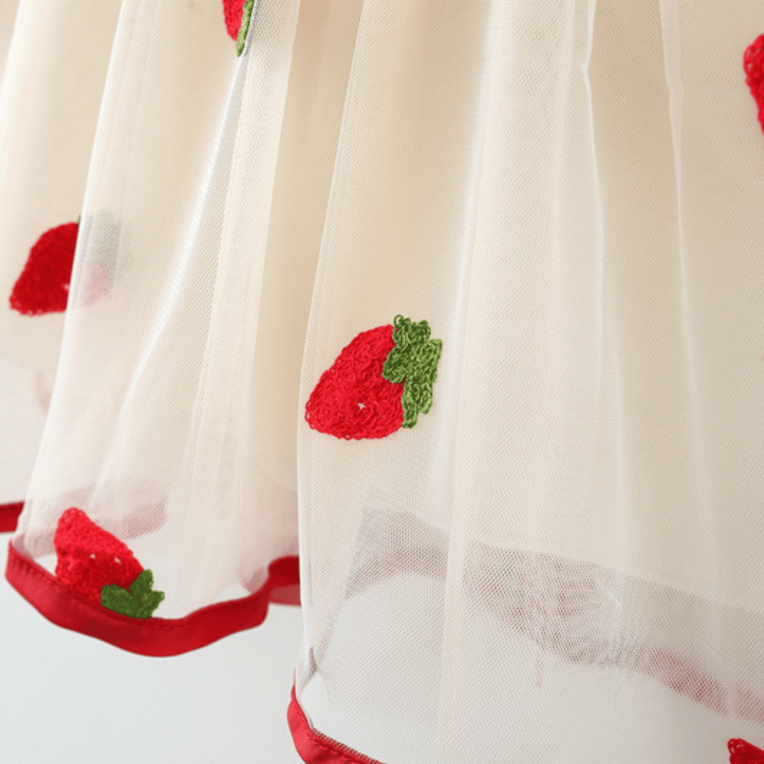 Strawberry Tulle Princess Dress