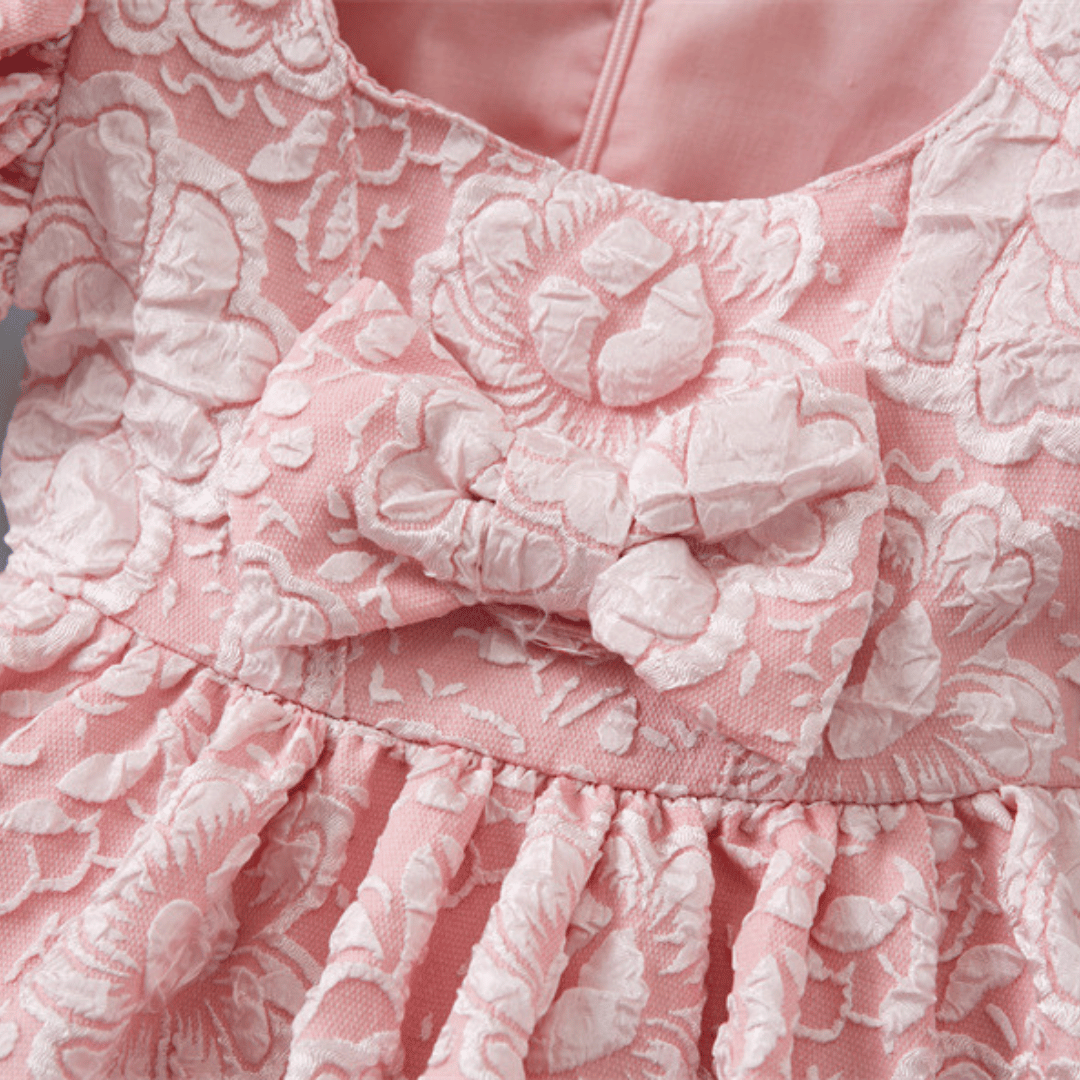 Ruby Red Floral Princess Dress