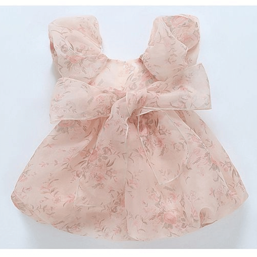 Peach Floral Princess Dress