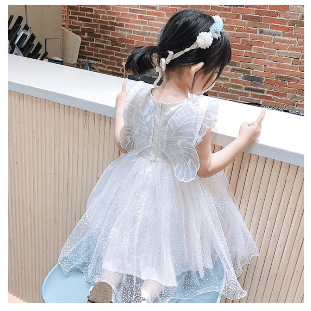 White Butterfly Fairy Dress