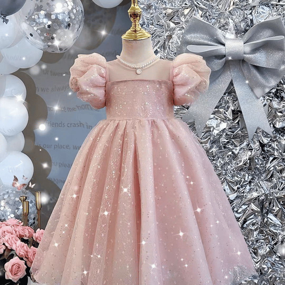 Pink Sparkle Party Dress