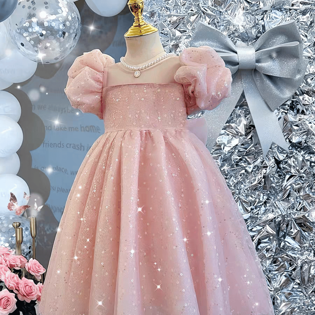 Pink Sparkle Party Dress