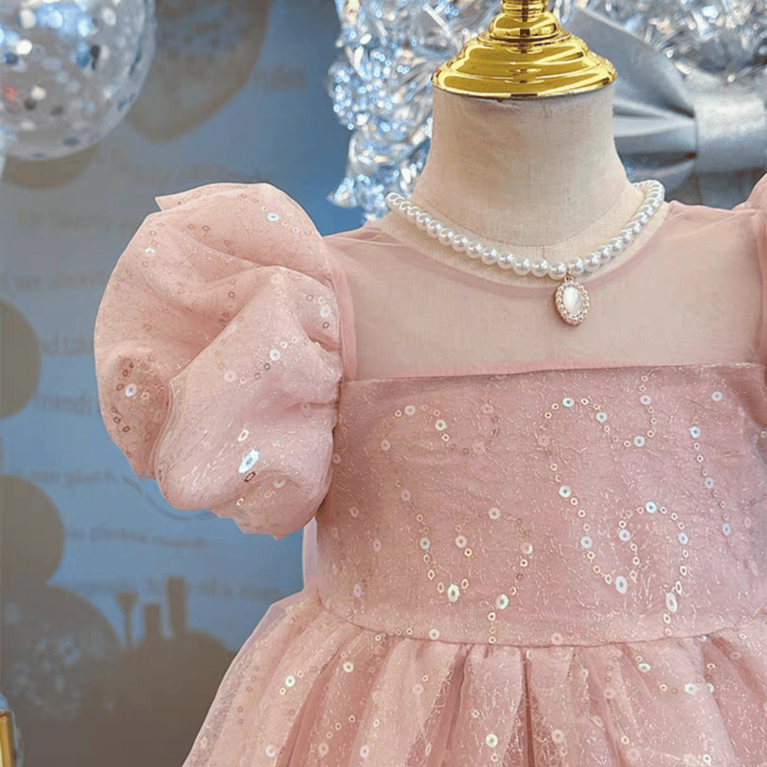 Pink Sparkle Party Dress