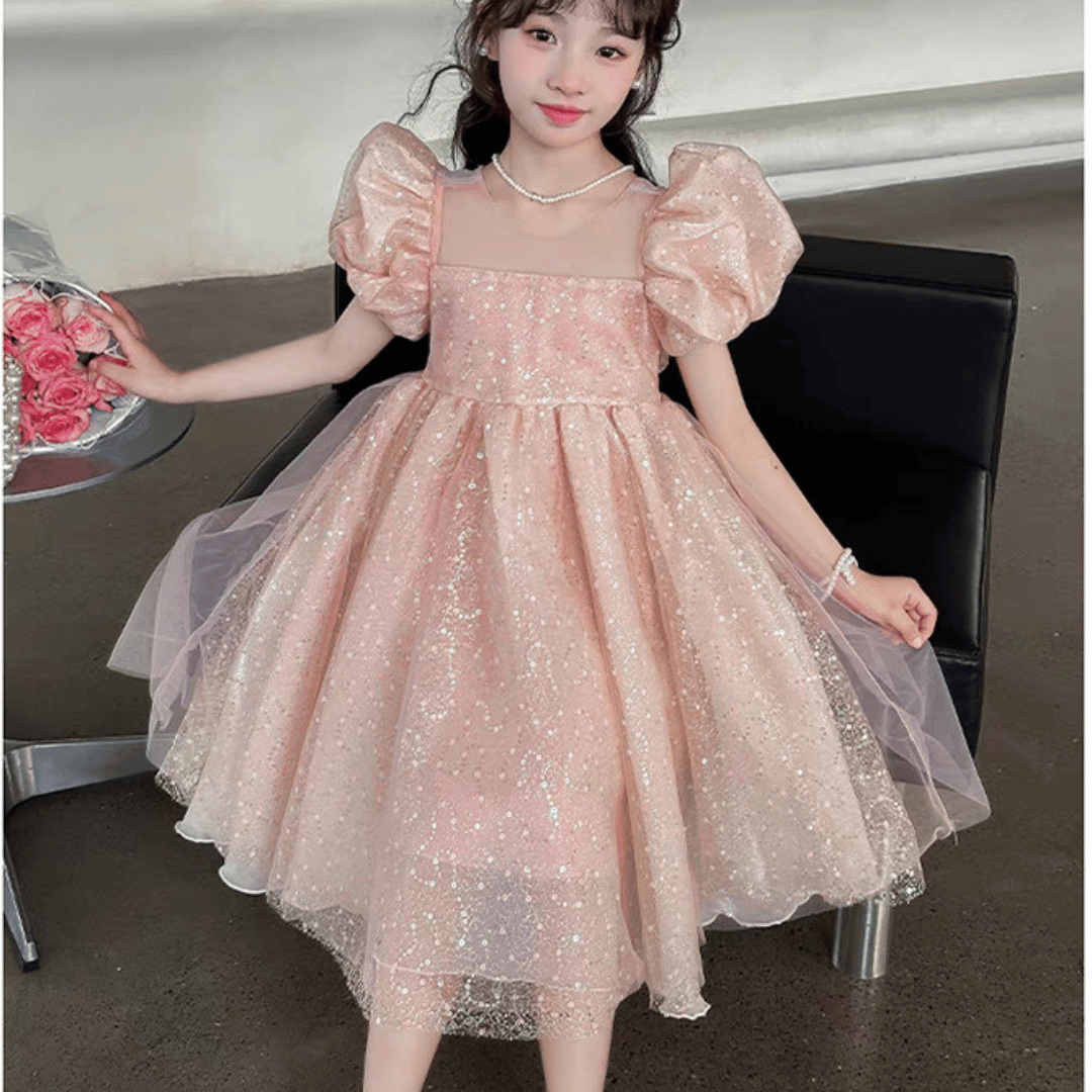 Pink Sparkle Party Dress