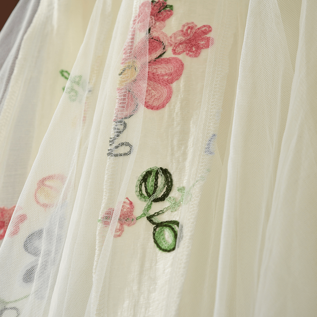 Elegant White Floral Baby Party Dress-Without Hat