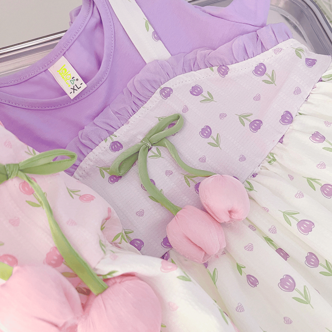Pastel Tulip Princess Dress