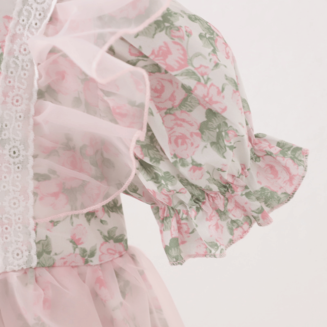Baby Girl Vintage Pink Party Dress
