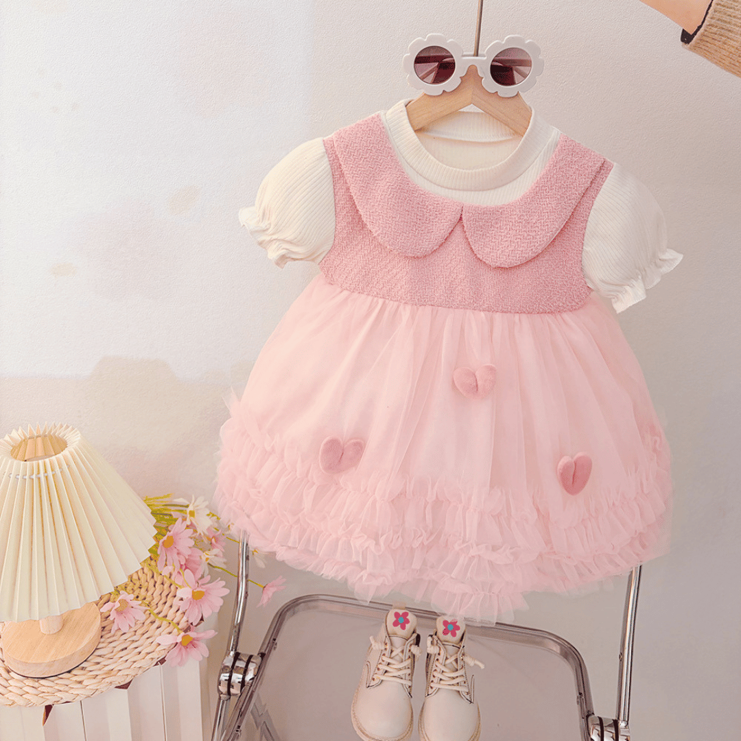 Heart Layered Tulle Dress