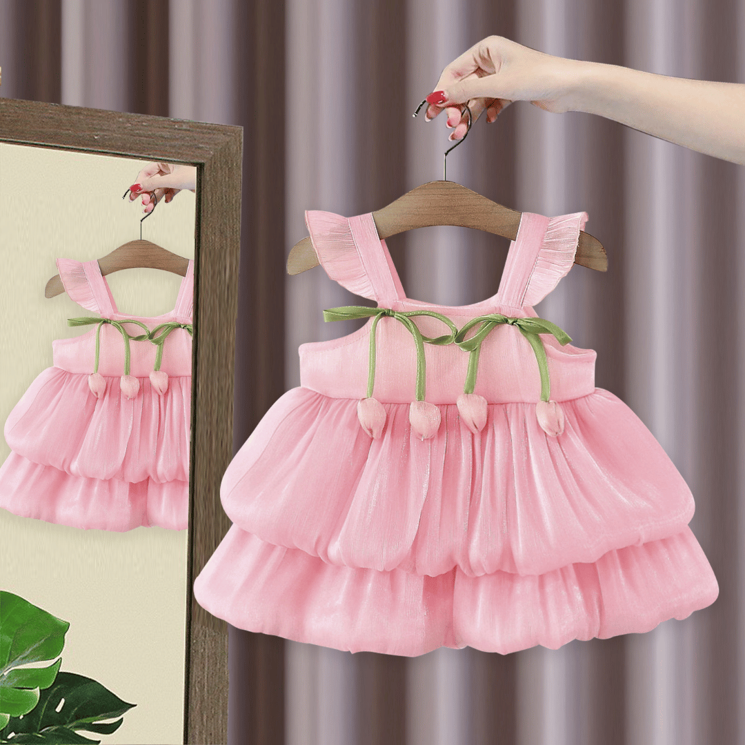 Tulip Petal Layered Princess Dress