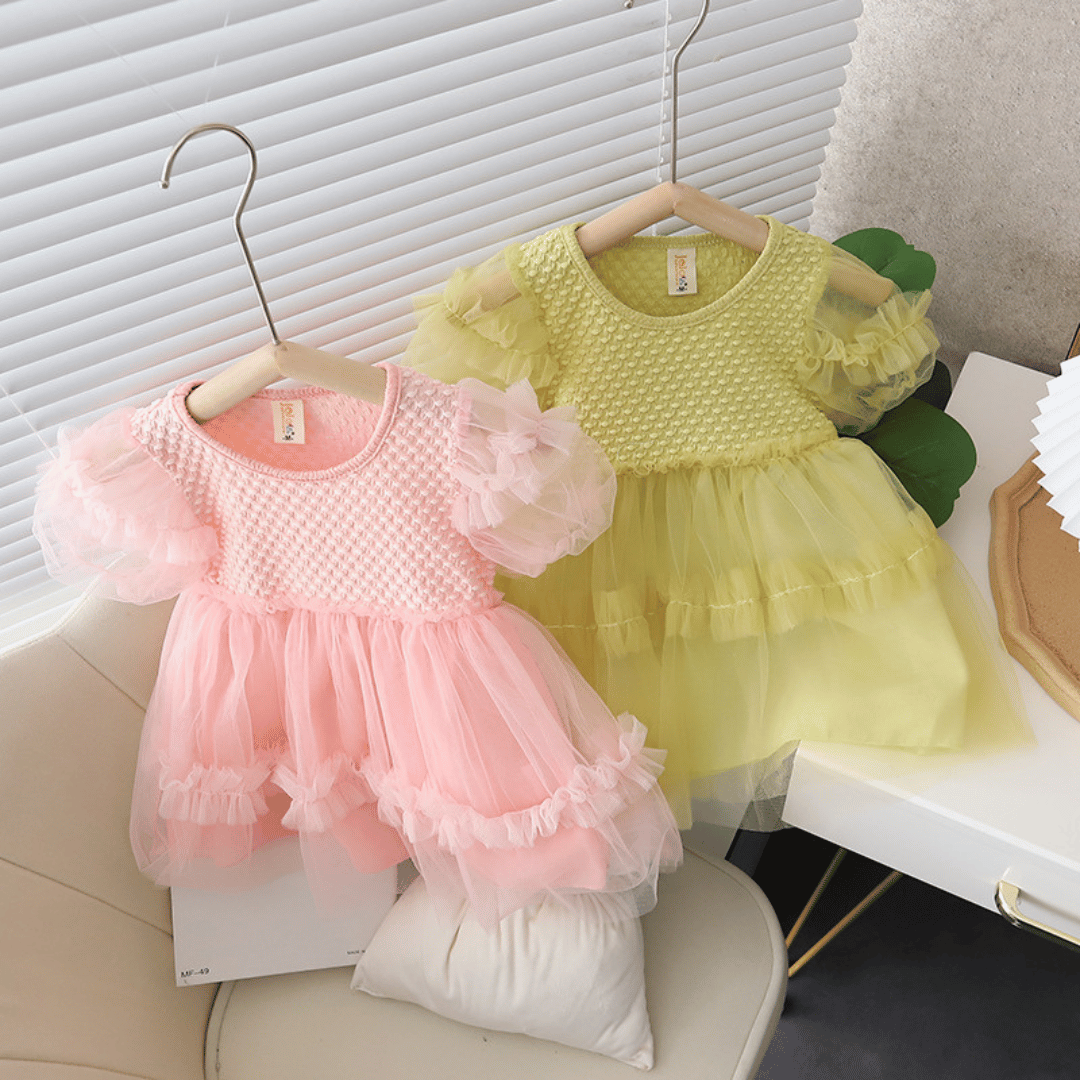 Luxury Puffy Sleeve Party Dress