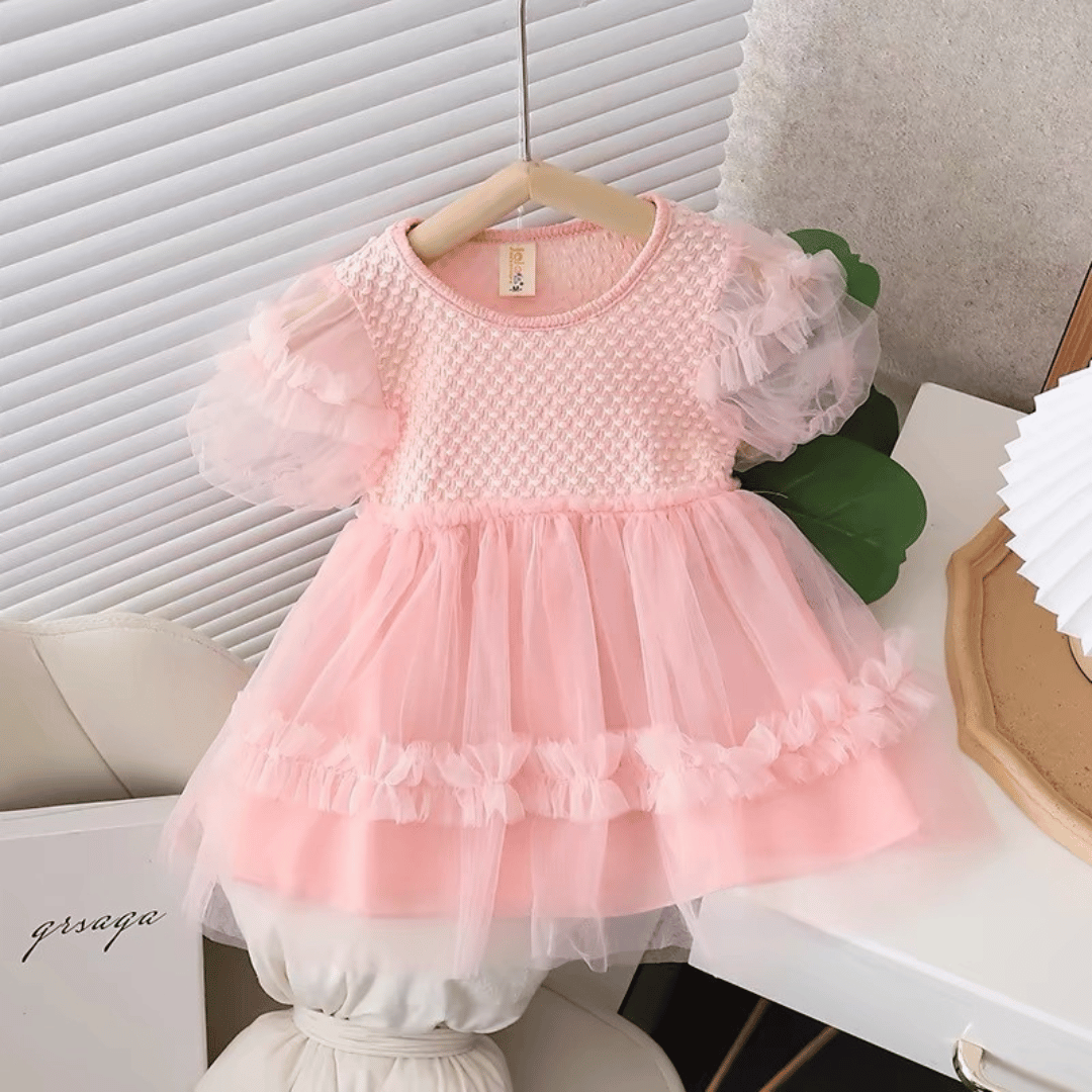 Luxury Puffy Sleeve Party Dress