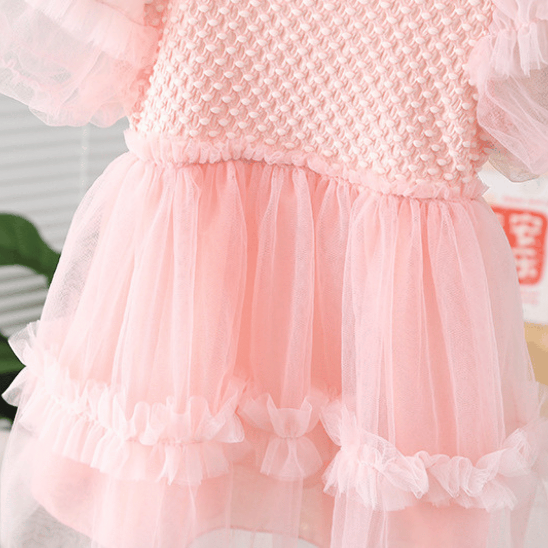 Luxury Puffy Sleeve Party Dress