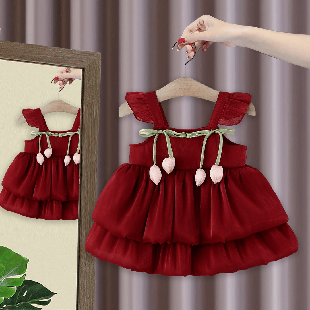 Tulip Petal Layered Princess Dress