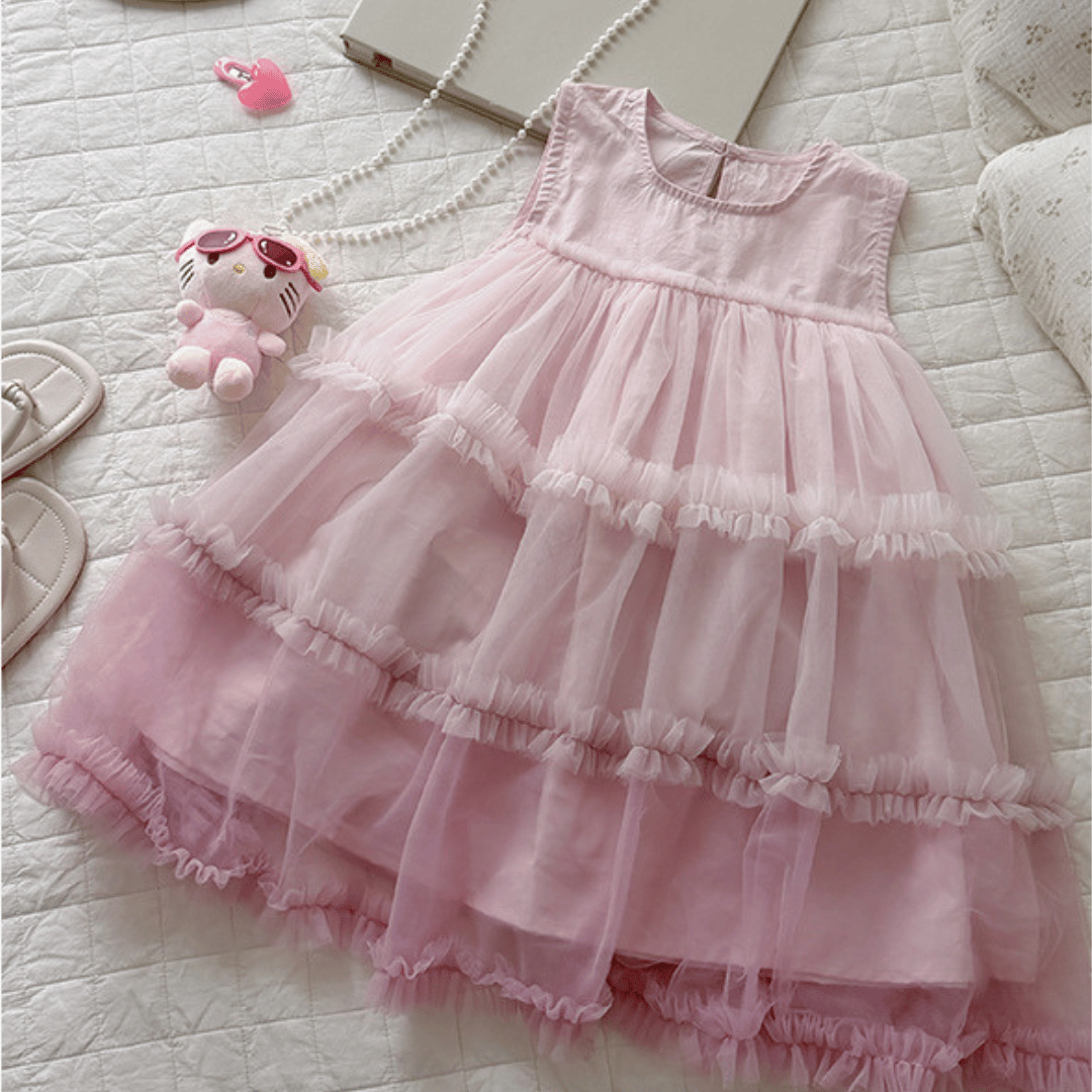 Tiered Tulle Princess Baby Dress