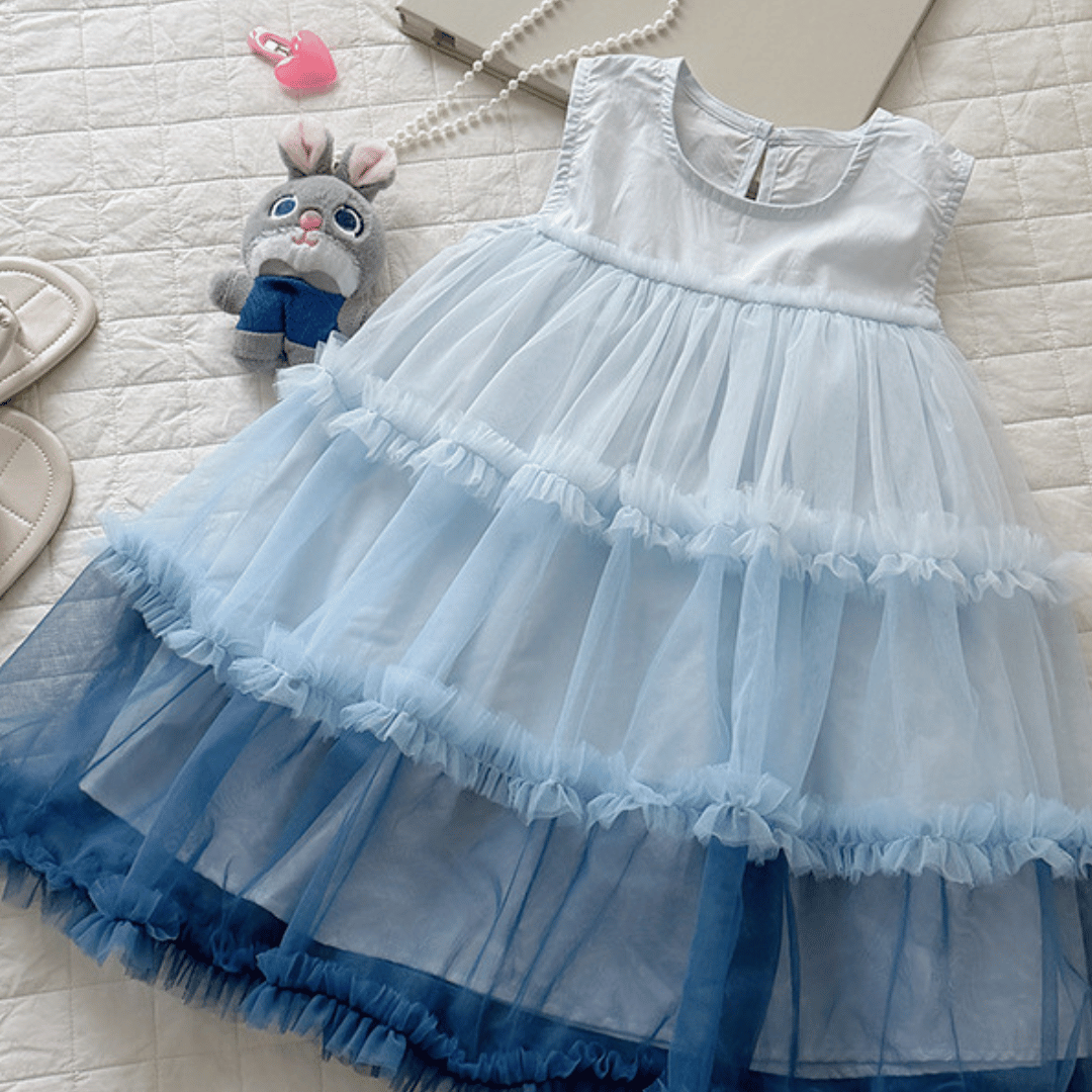 Tiered Tulle Princess Baby Dress