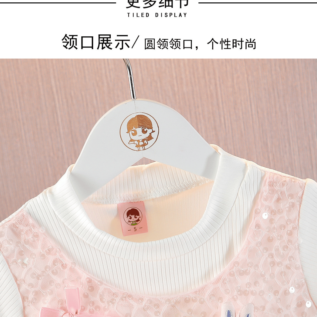 Magical Bunny Sequins Party Dress