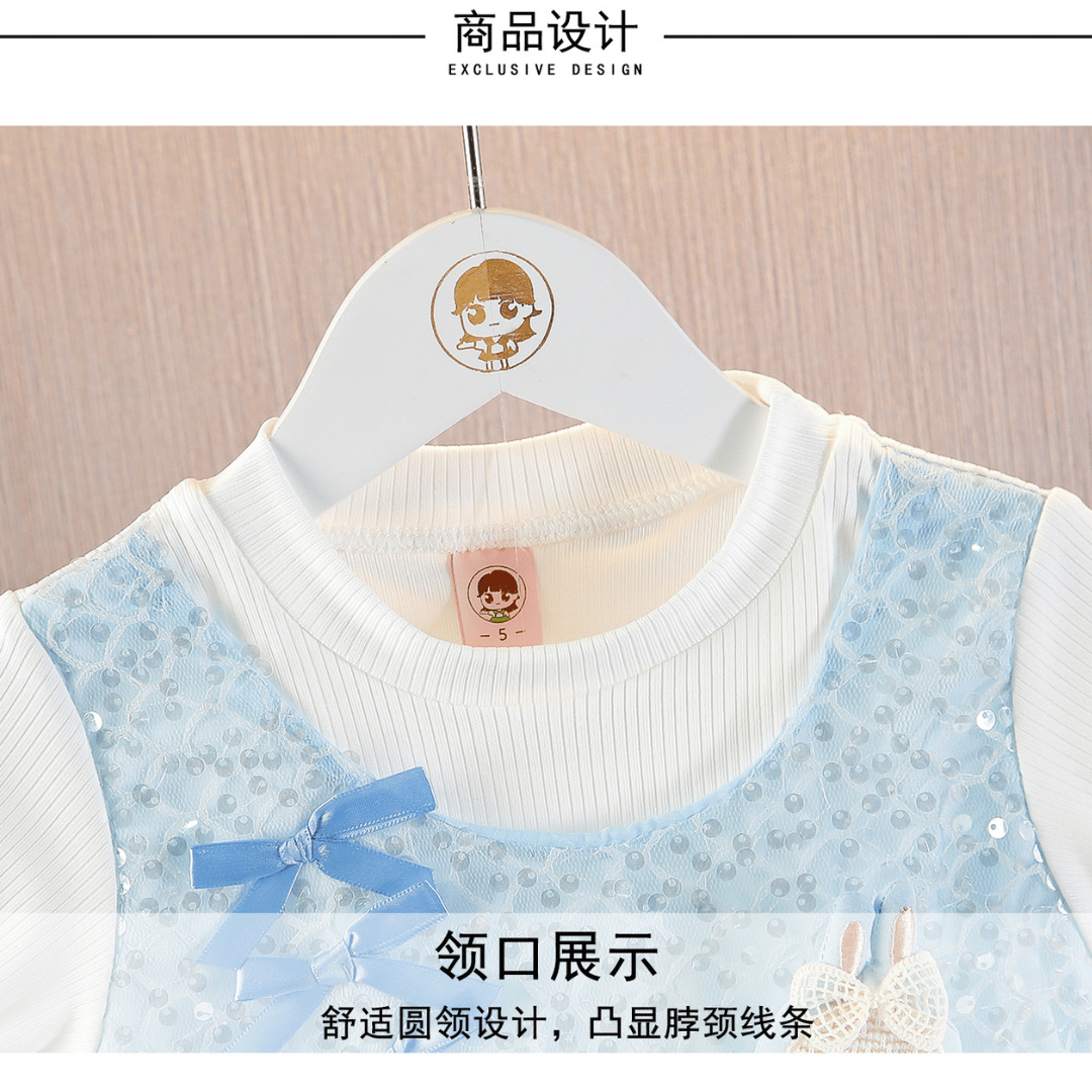 Magical Bunny Sequins Party Dress