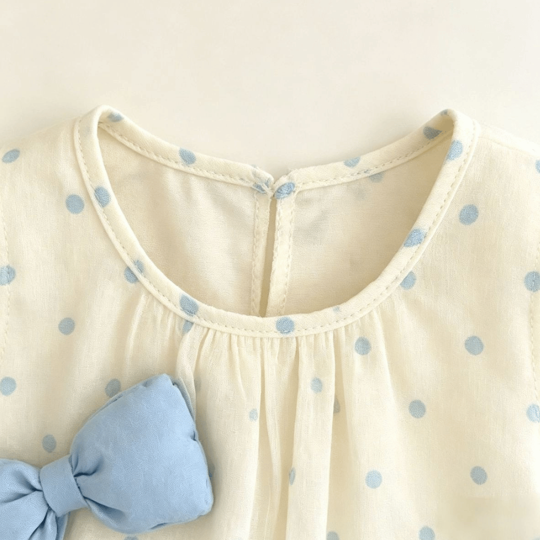 Dotted Charm Bowknot Princess Dress