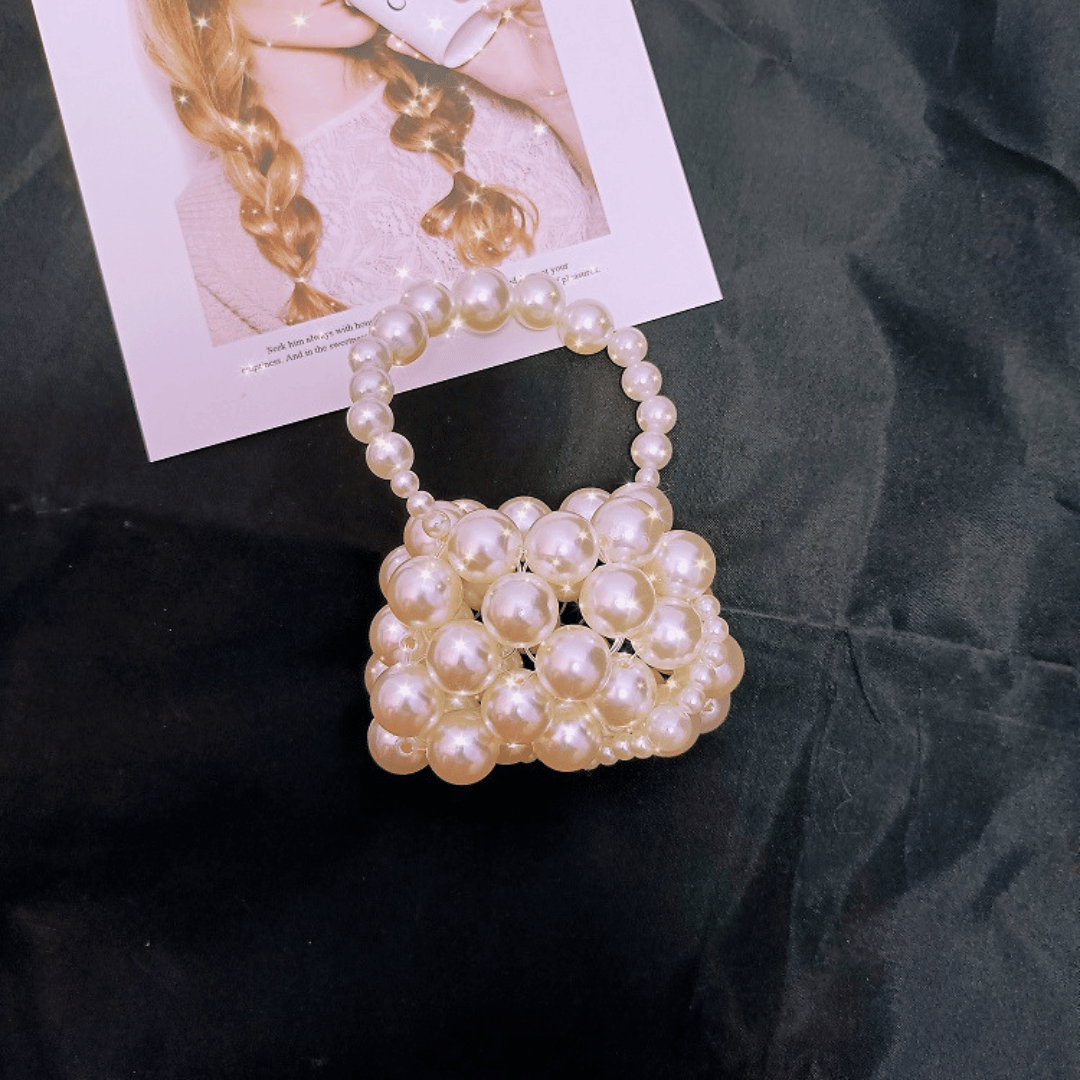 Pearl Beaded Kinds Crossbody Bag