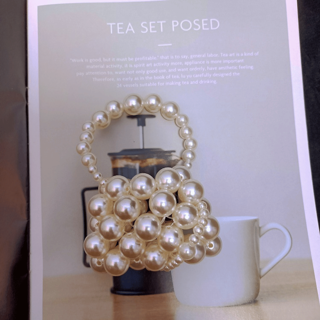 Pearl Beaded Kinds Crossbody Bag