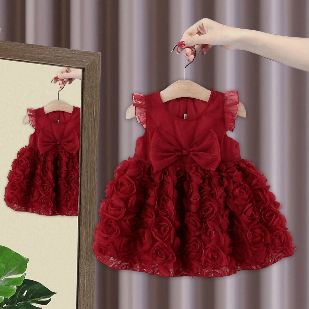 Rose Bloom Lace Princess Dress
