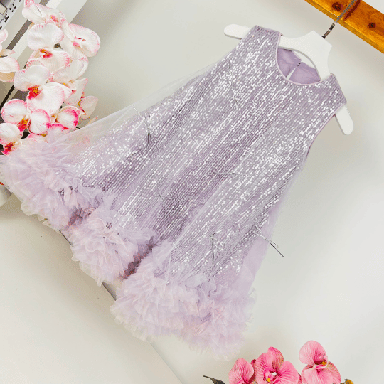 Sequin Tulle Princess Dress