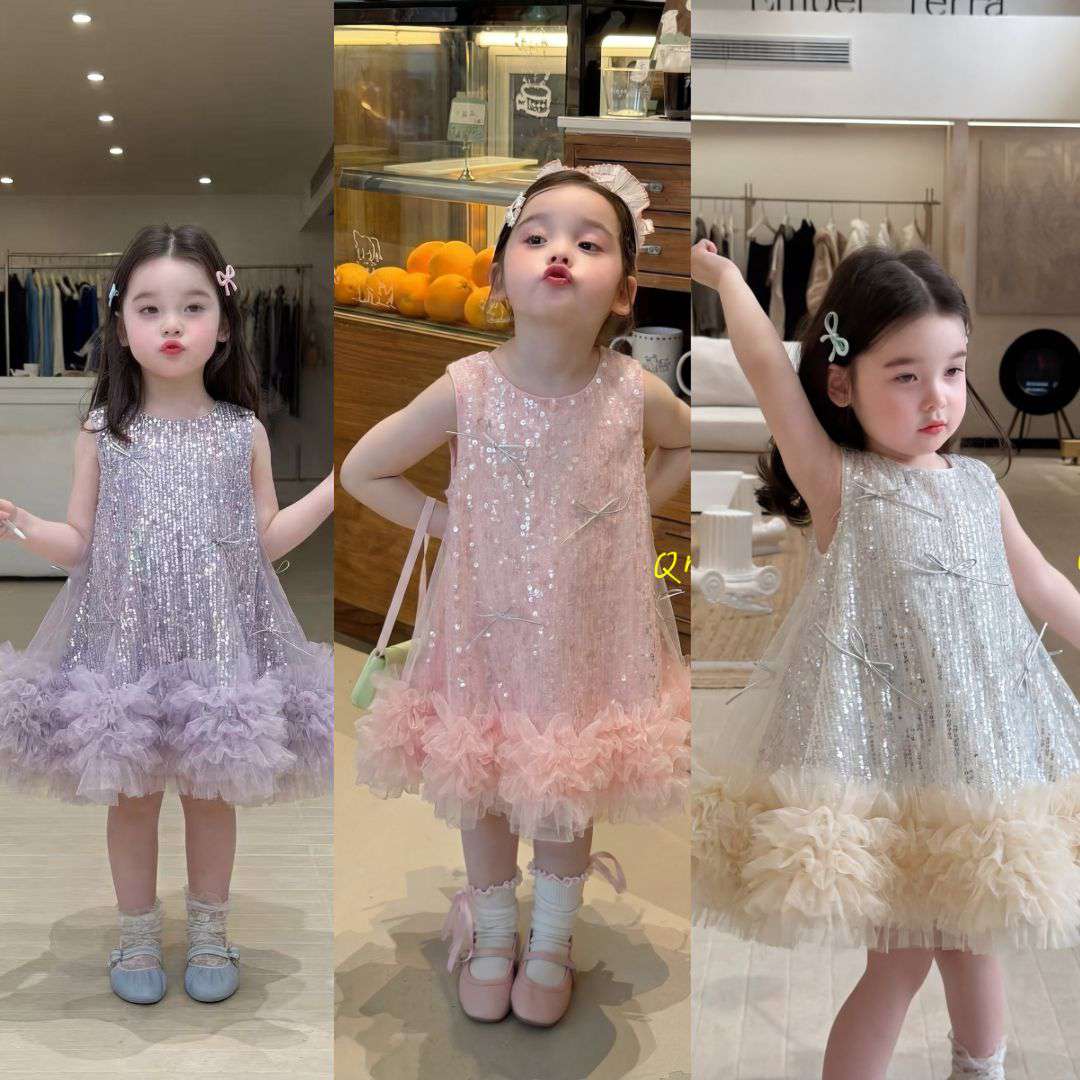 Sequin Tulle Princess Dress