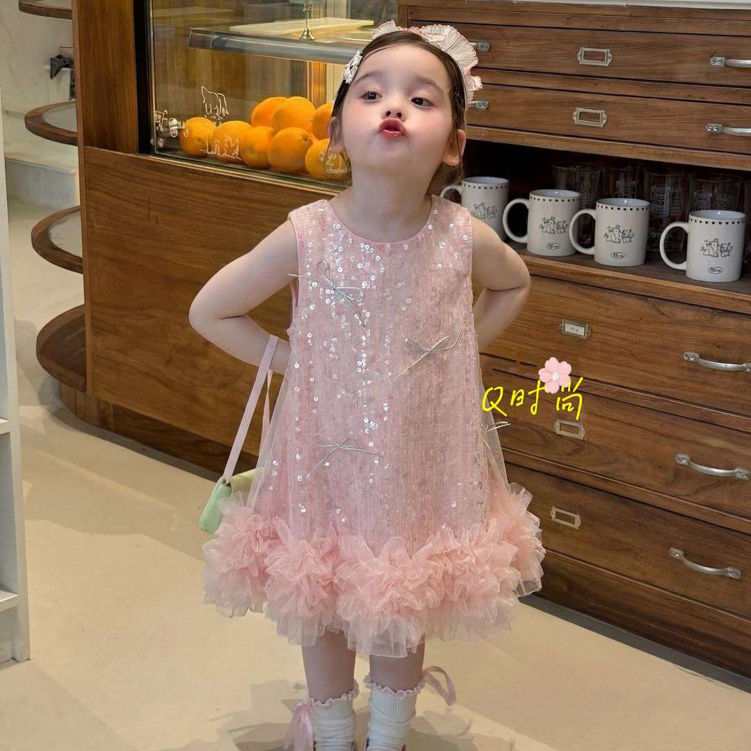 Sequin Tulle Princess Dress