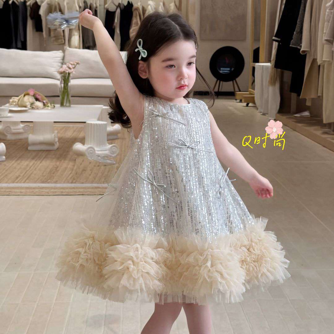 Sequin Tulle Princess Dress