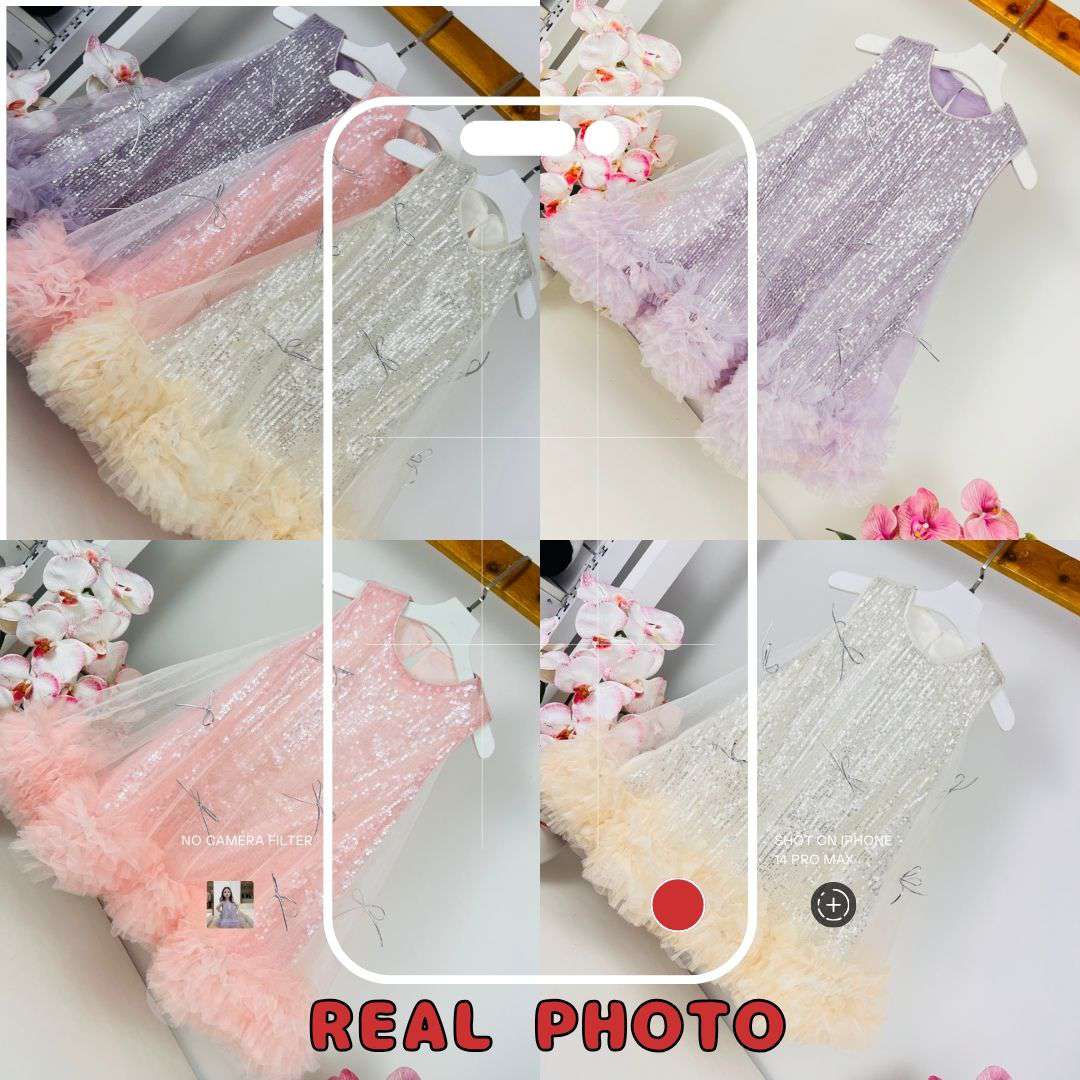 Sequin Tulle Princess Dress