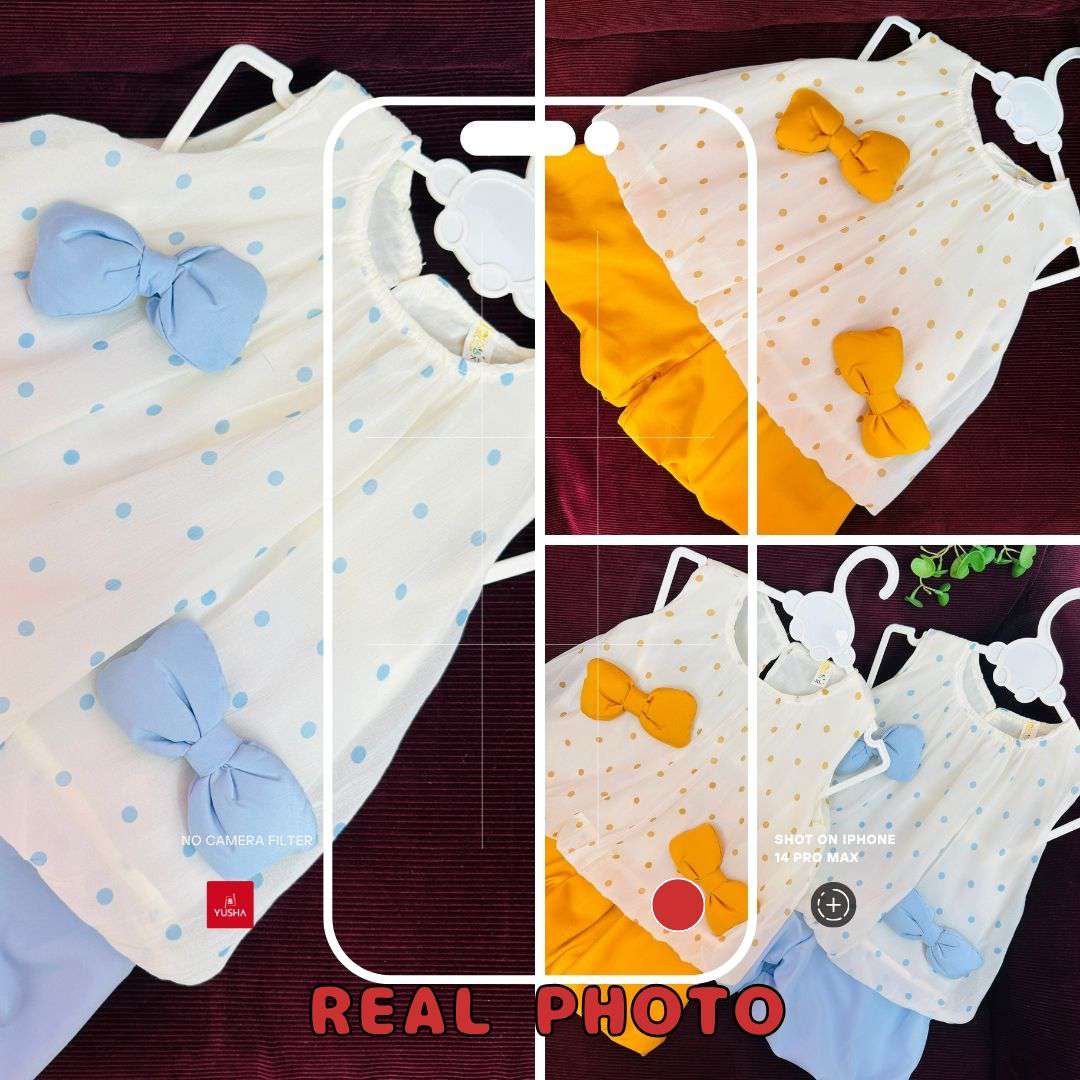 Dotted Charm Bowknot Princess Dress
